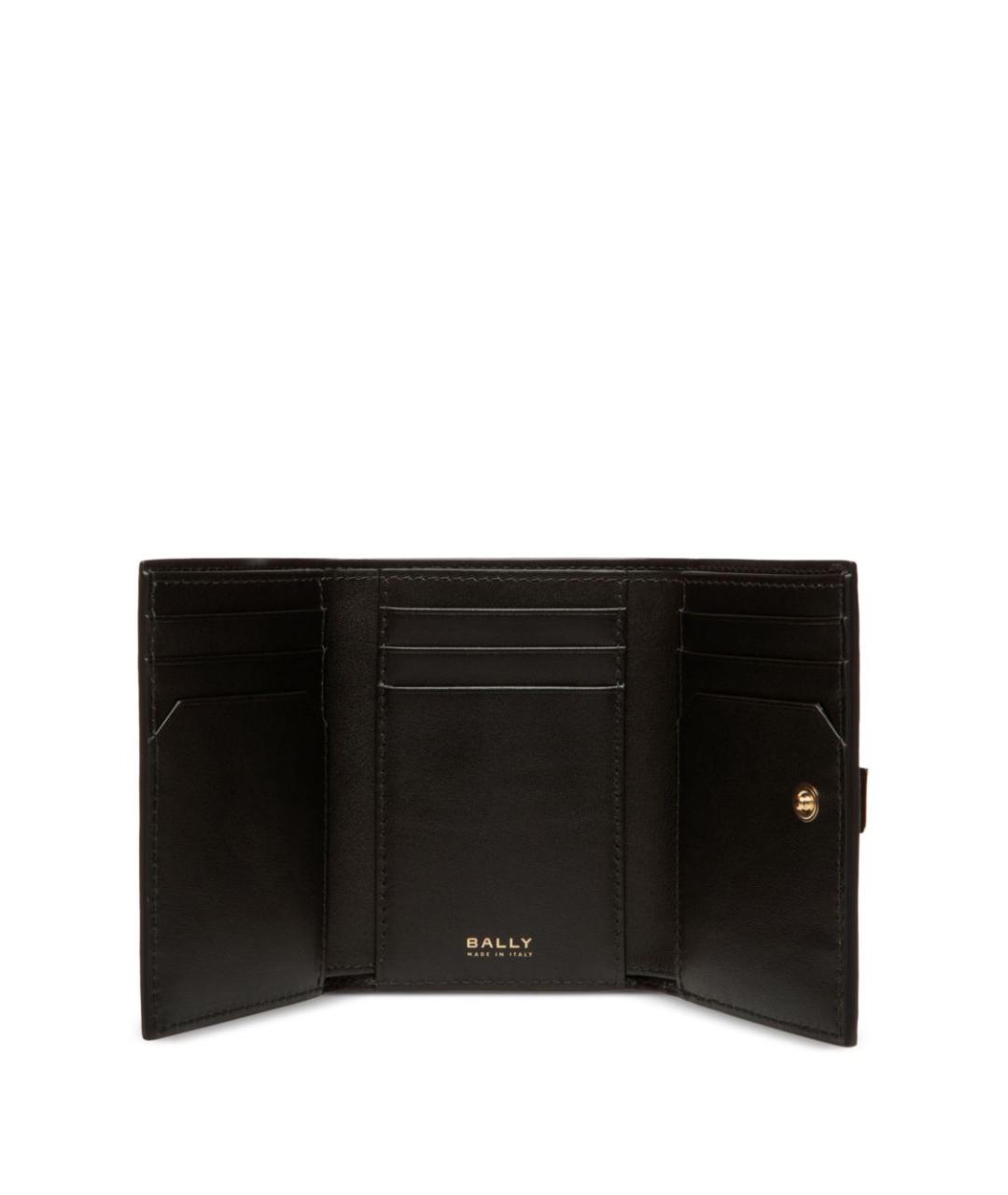 BALLY Черный кожаный кошелек, фото 3