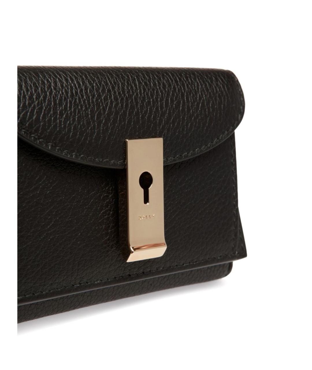 BALLY Черный кожаный кошелек, фото 4