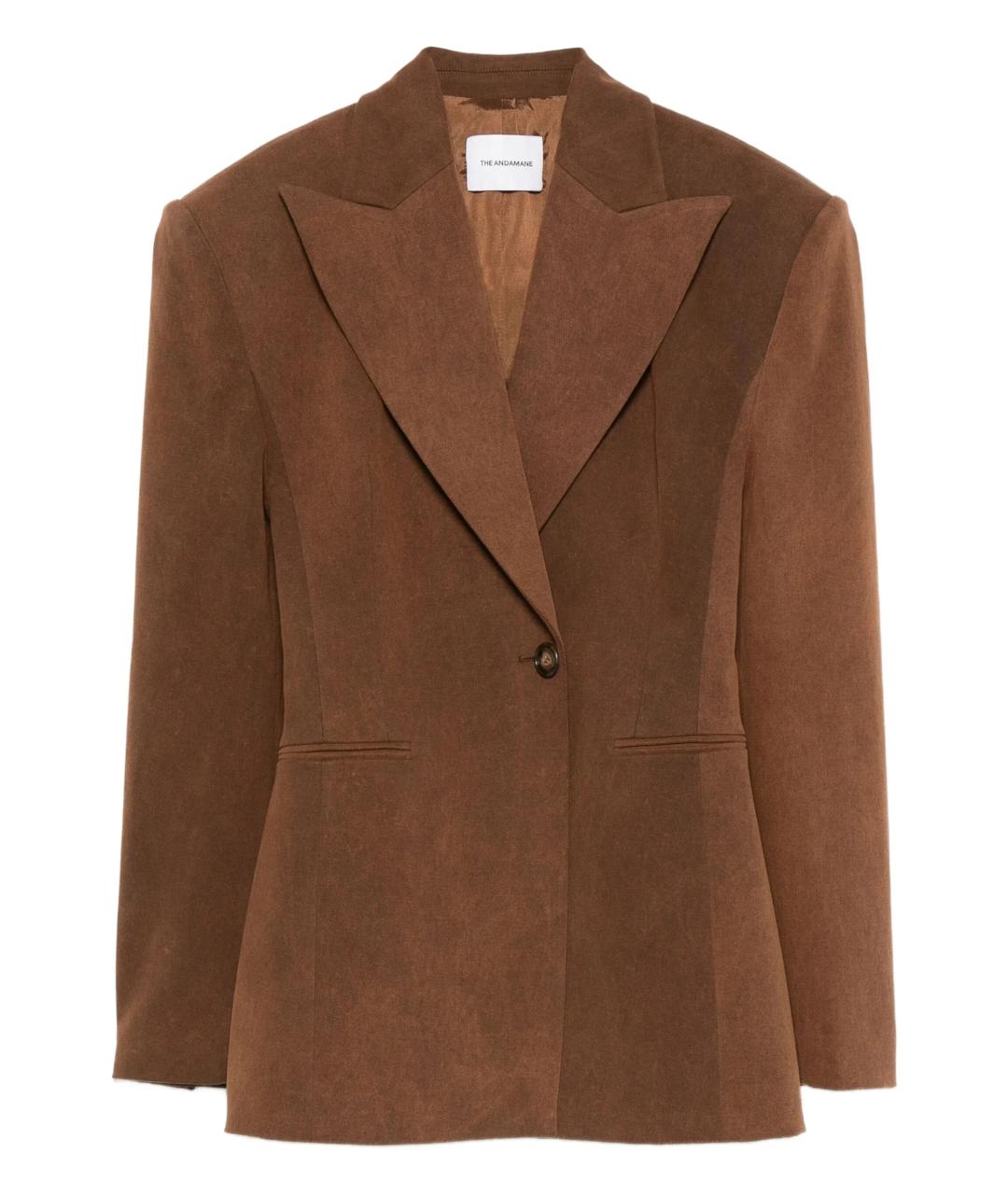 THE ANDAMANE Коричневый жакет/пиджак, фото 1