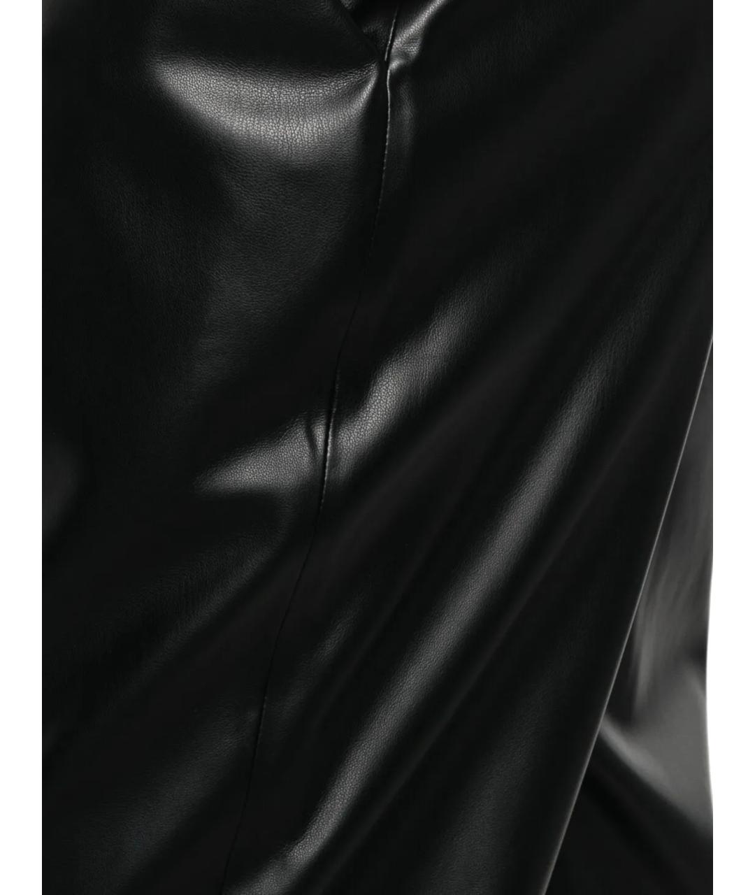 BALMAIN Черные полиэстеровые прямые брюки, фото 2