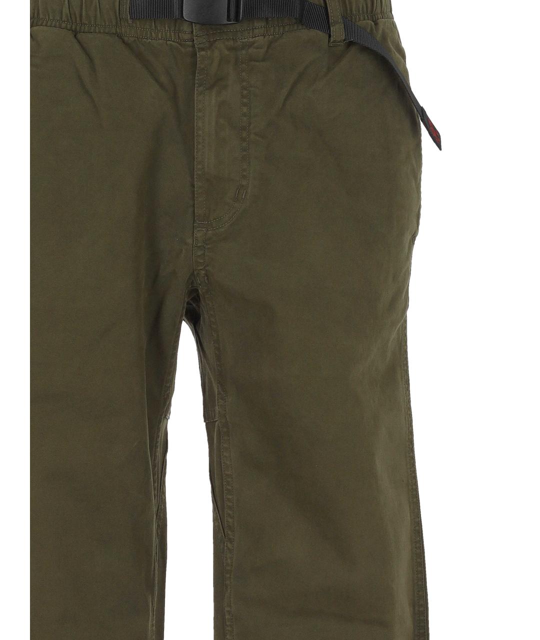 GRAMICCI Зеленые хлопковые повседневные брюки, фото 2