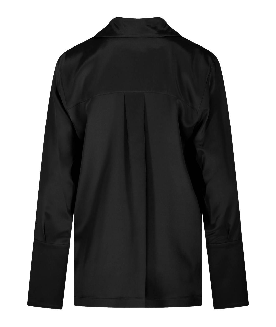 MAX MARA Черная шелковая рубашка, фото 3