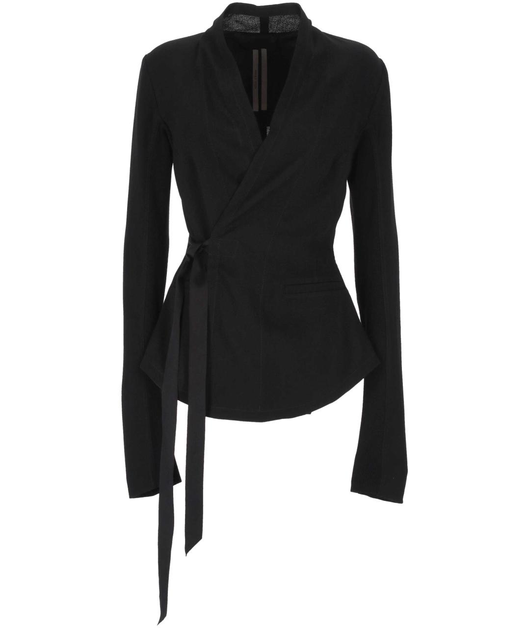 RICK OWENS Черный шерстяной жакет/пиджак, фото 1