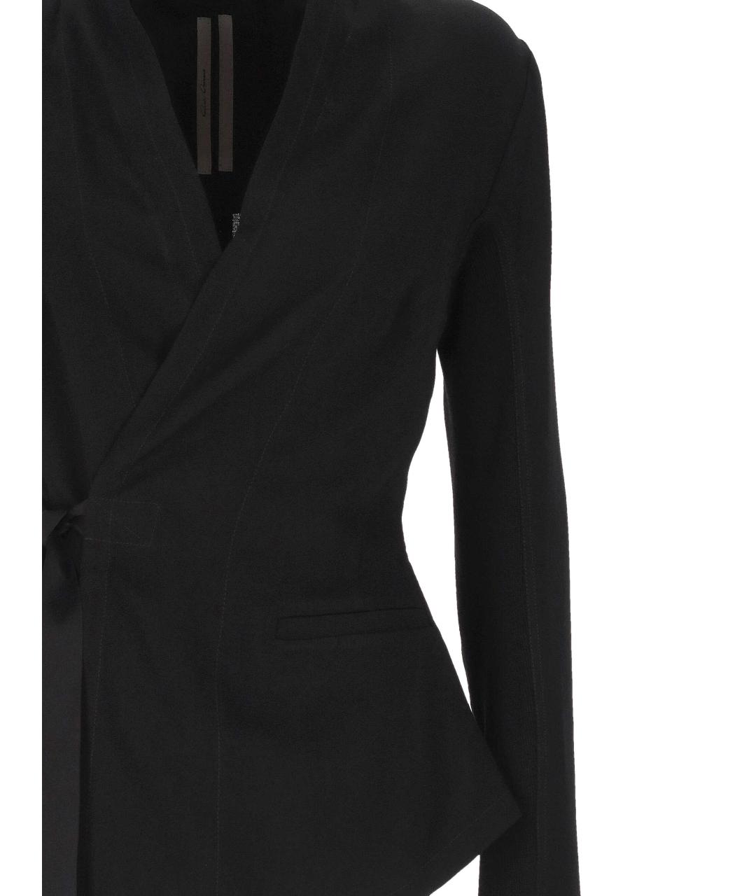 RICK OWENS Черный шерстяной жакет/пиджак, фото 2