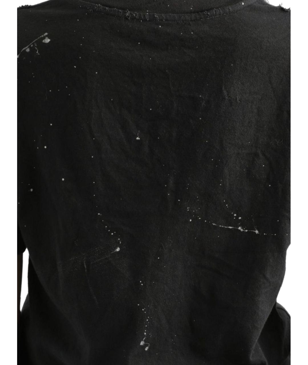 DOLCE&GABBANA Черная хлопковая футболка, фото 3