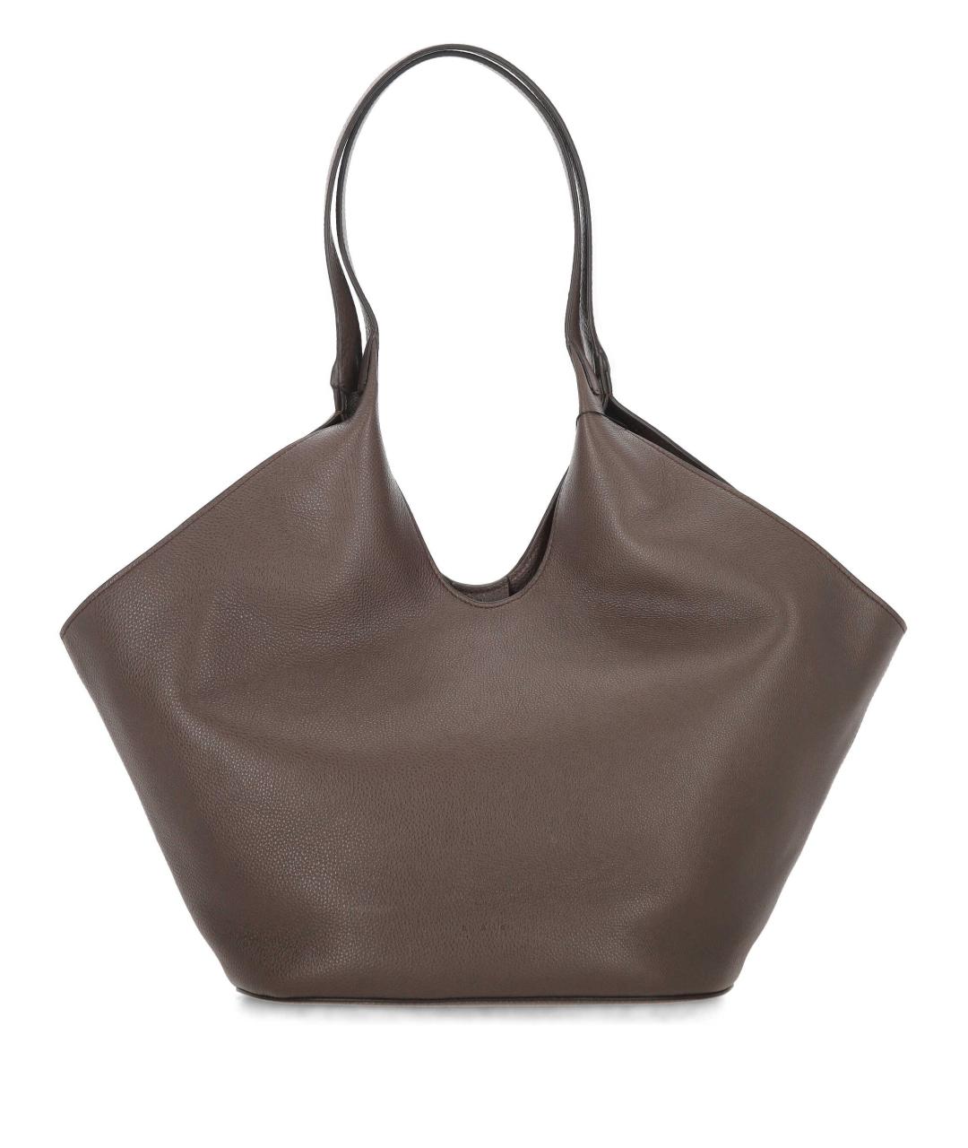 AESTHER EKME Коричневая кожаная сумка тоут, фото 1