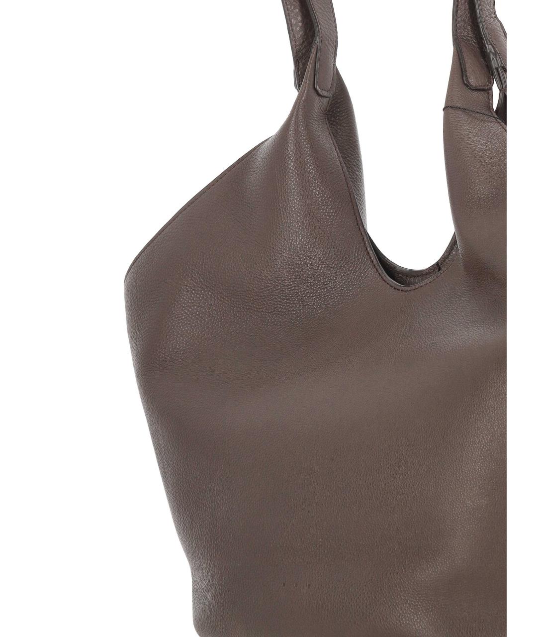AESTHER EKME Коричневая кожаная сумка тоут, фото 4