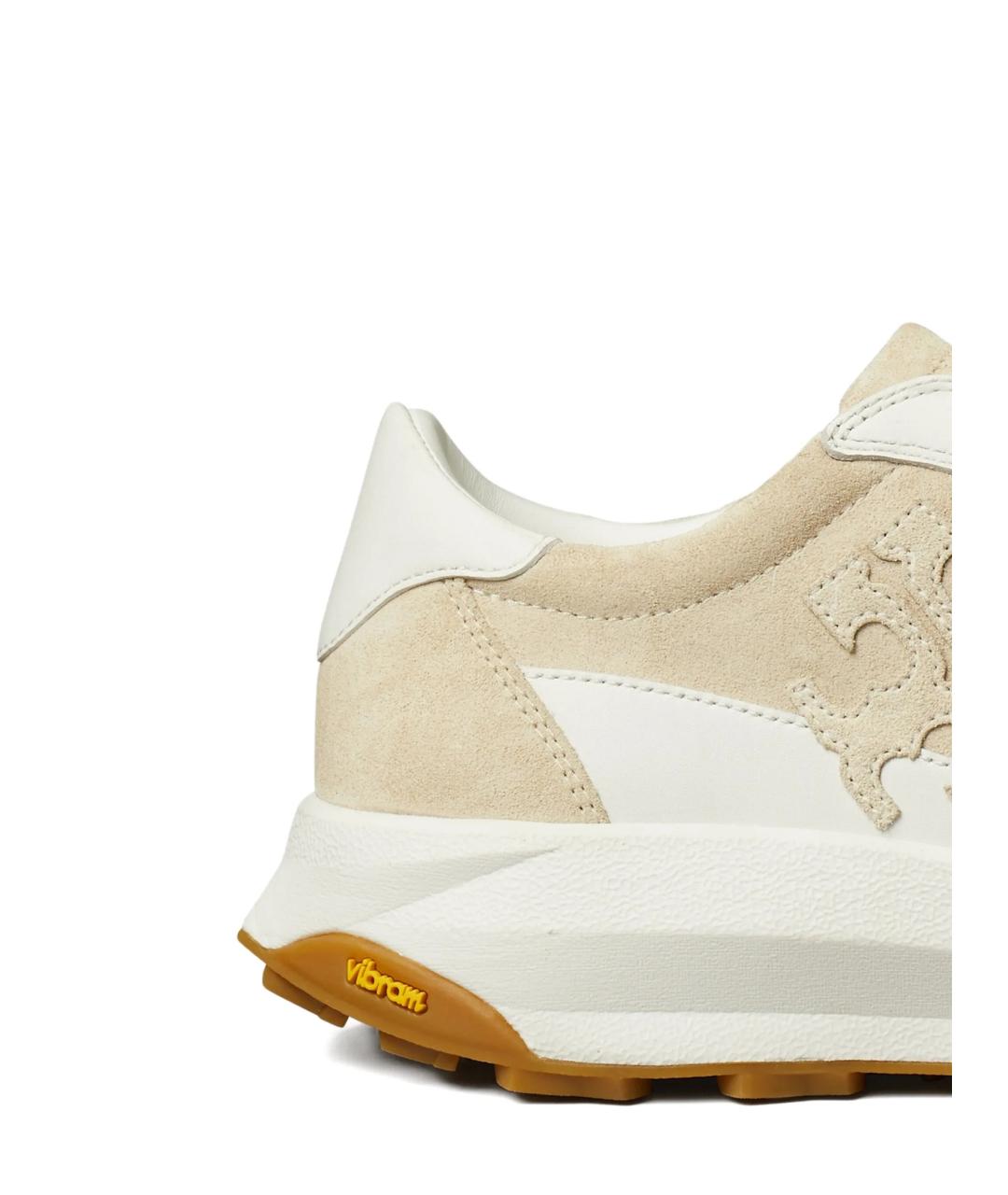 TORY BURCH Бежевые замшевые кроссовки, фото 3