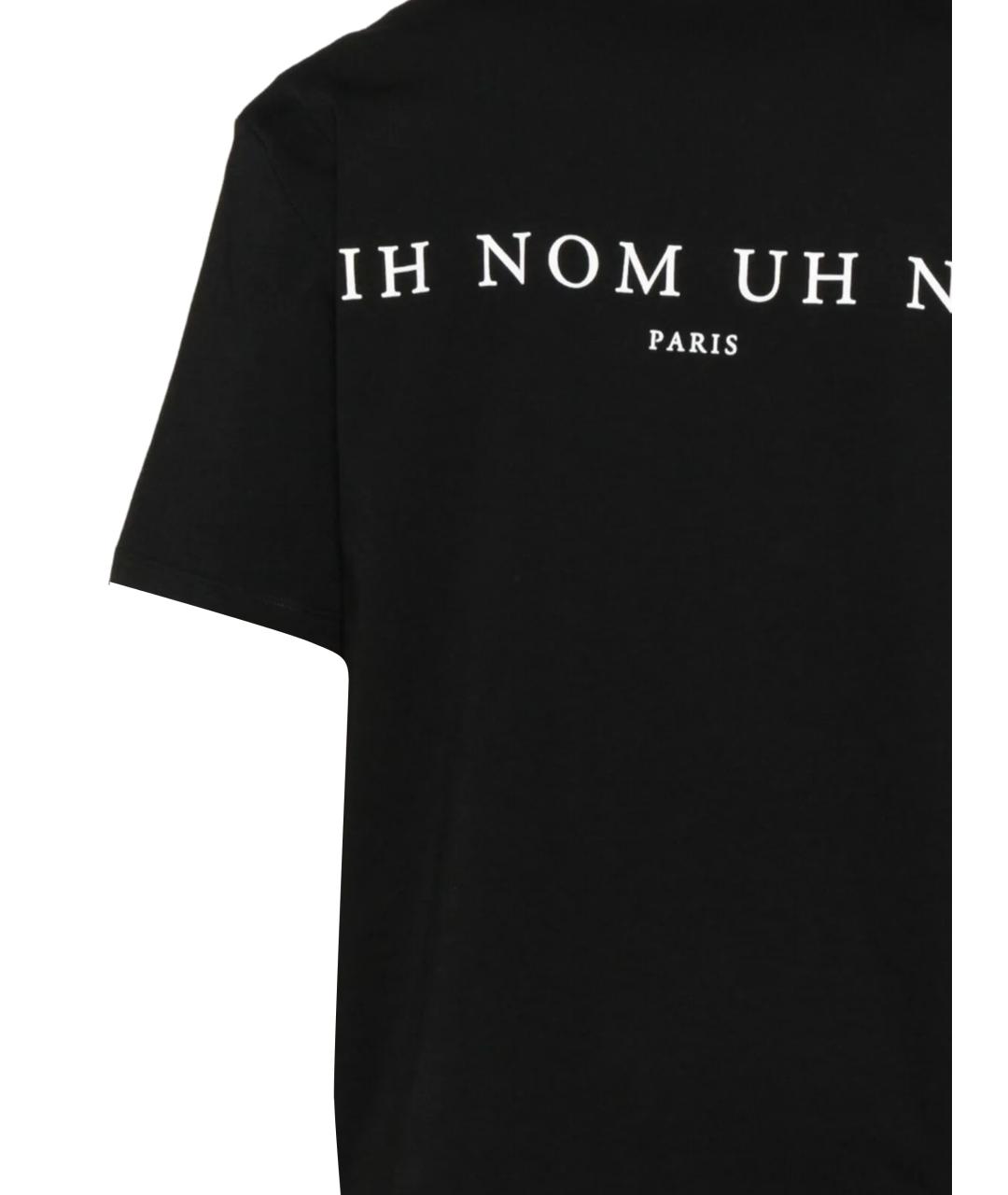 IH NOM UH NIT Черная хлопковая футболка, фото 3