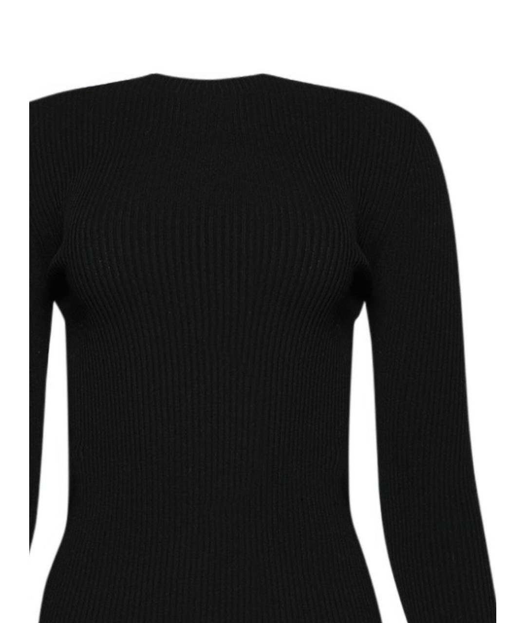 RICK OWENS Черный вискозный джемпер / свитер, фото 2