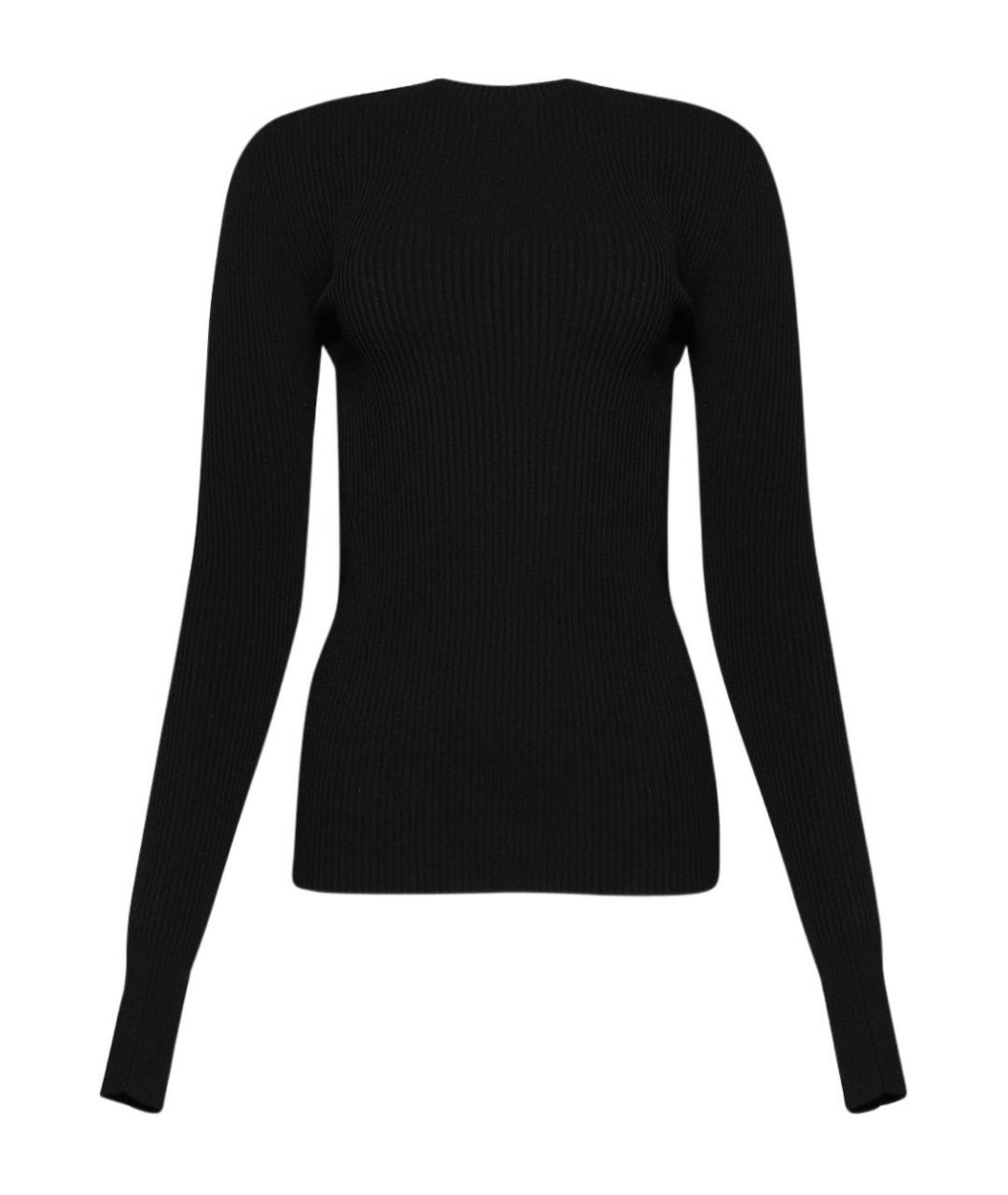 RICK OWENS Черный вискозный джемпер / свитер, фото 1