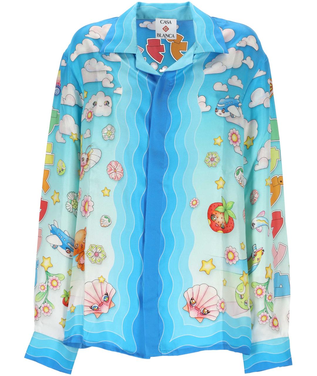 CASABLANCA Мульти шелковая рубашка, фото 1