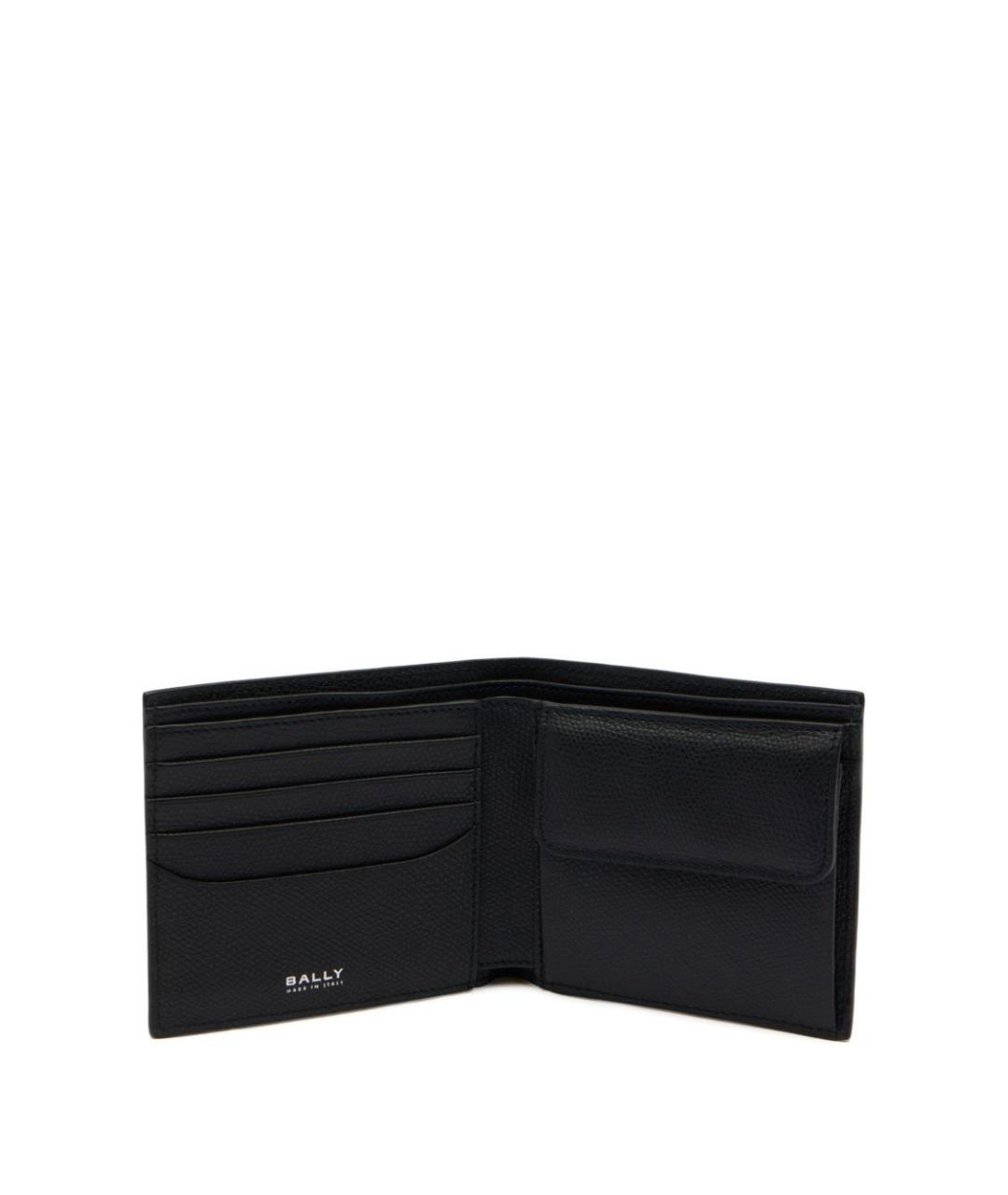 BALLY Черный кожаный кошелек, фото 4