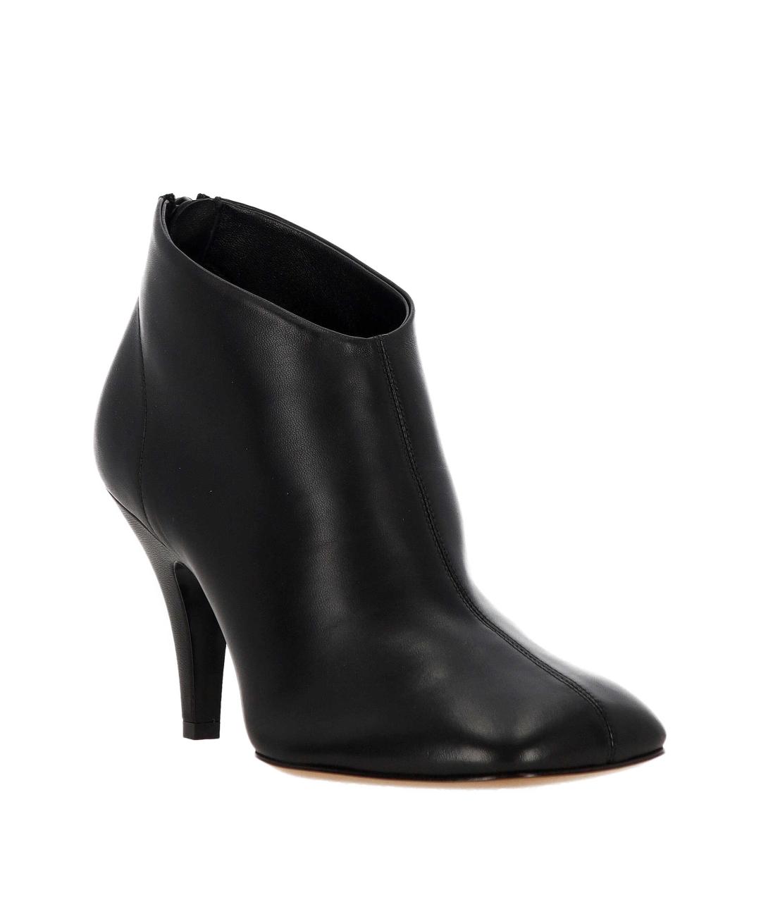 PHOEBE PHILO Черные кожаные ботильоны, фото 2