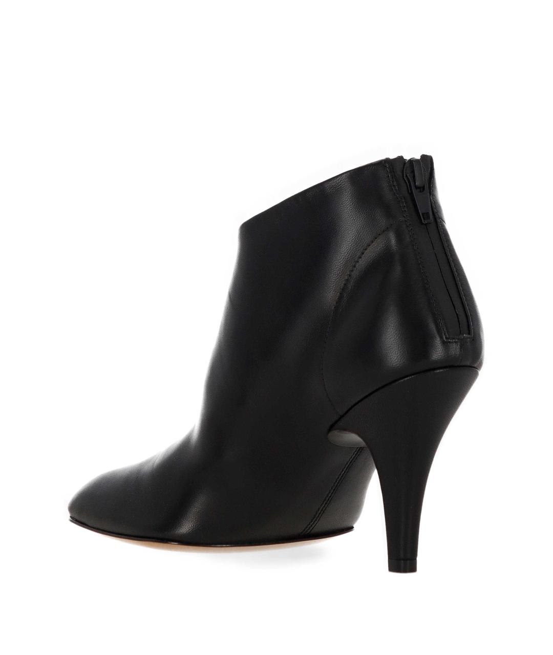 PHOEBE PHILO Черные кожаные ботильоны, фото 3