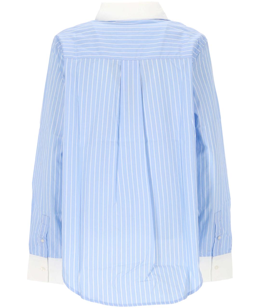 MAISON LABICHE Голубая хлопковая рубашка, фото 3