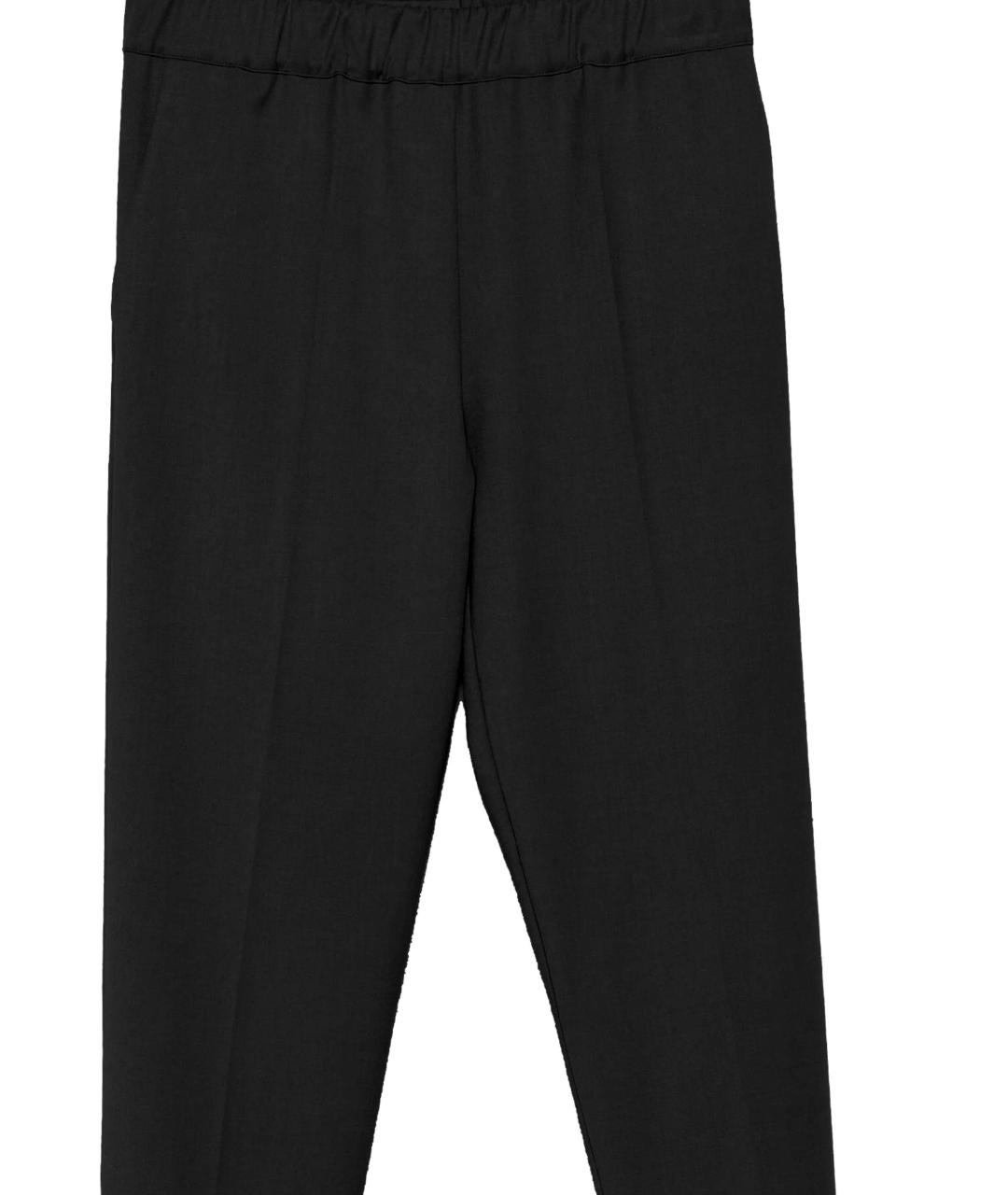 D.EXTERIOR Черные вискозные прямые брюки, фото 2