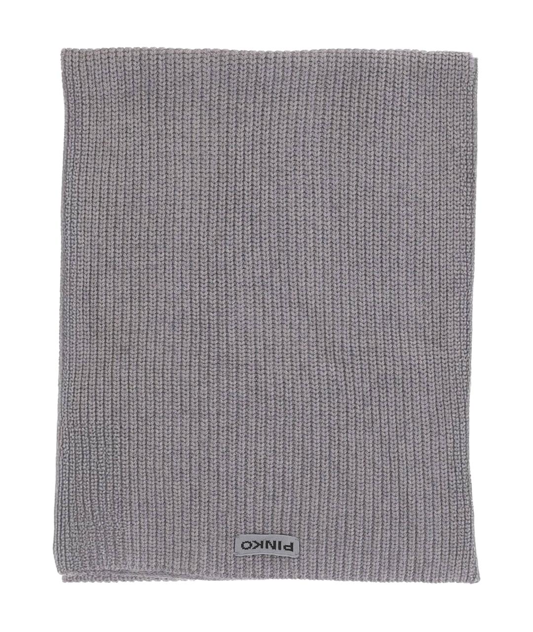 PINKO Серый шарф, фото 1