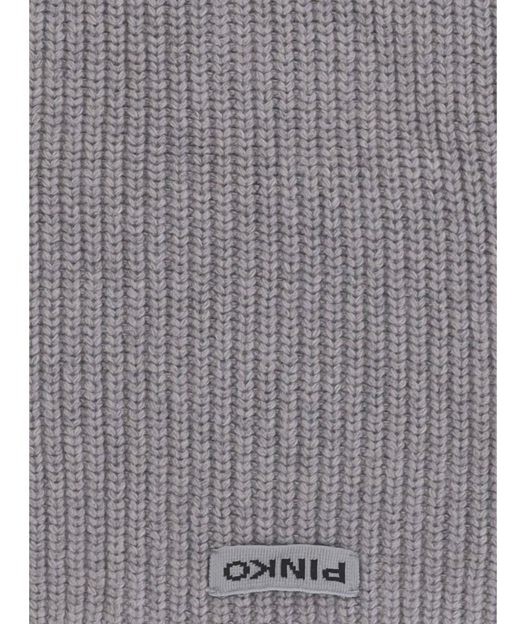 PINKO Серый шарф, фото 3