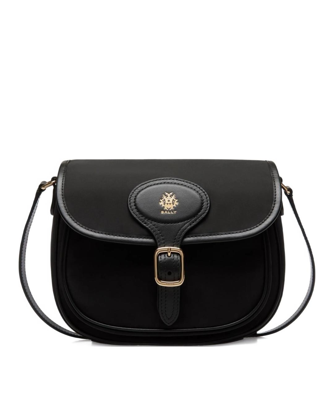 BALLY Черная тканевая сумка через плечо, фото 1