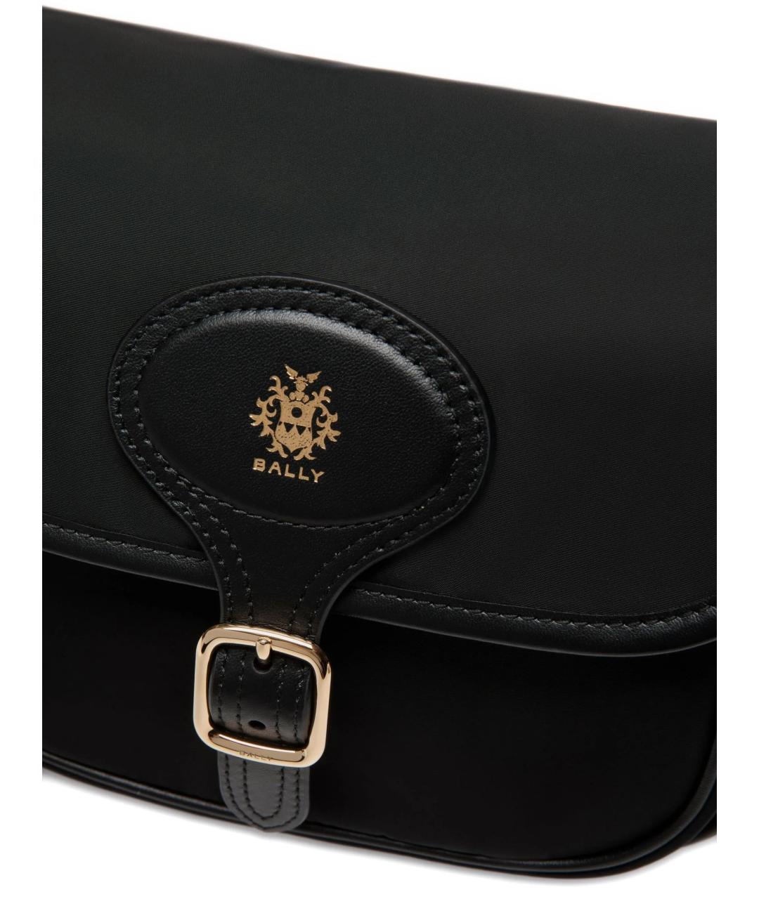 BALLY Черная тканевая сумка через плечо, фото 5