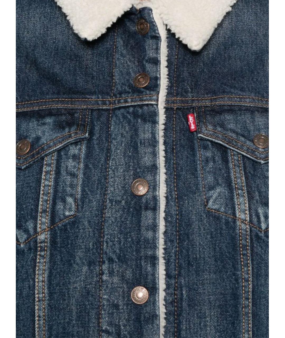 LEVI'S Синяя хлопковая куртка, фото 2