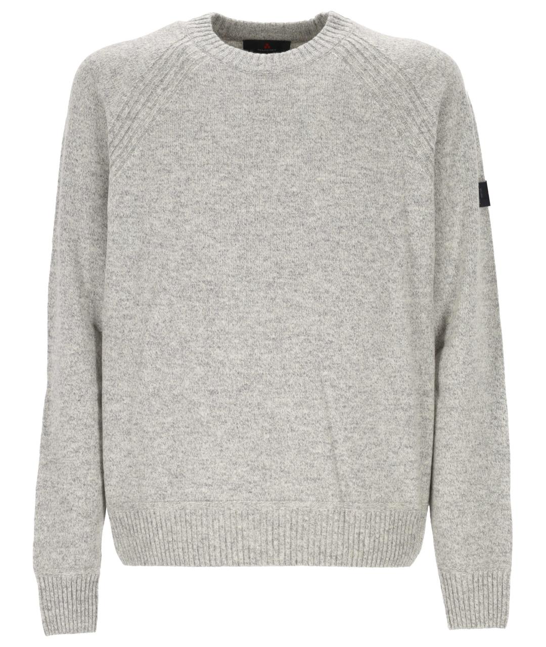 PEUTEREY Серый шерстяной джемпер / свитер, фото 1