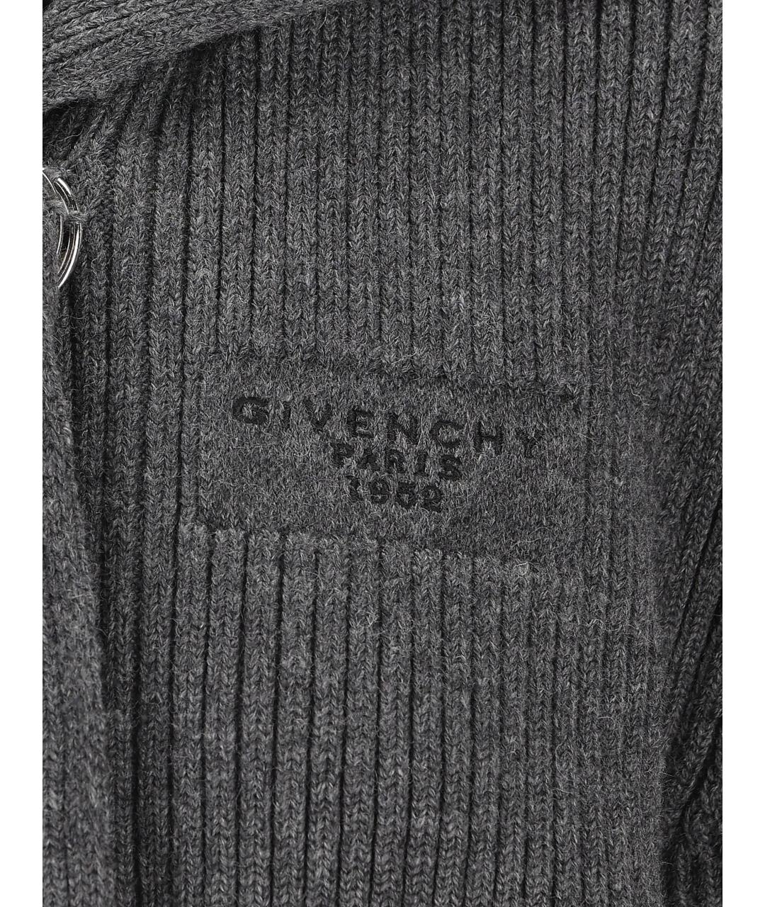 GIVENCHY Серый шерстяной кардиган, фото 2