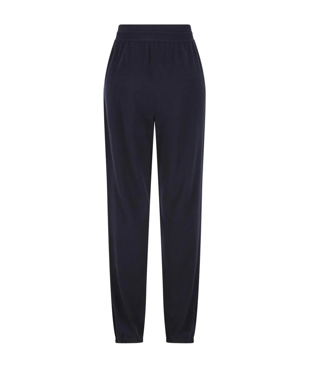 LORO PIANA Синие кашемировые прямые брюки, фото 3