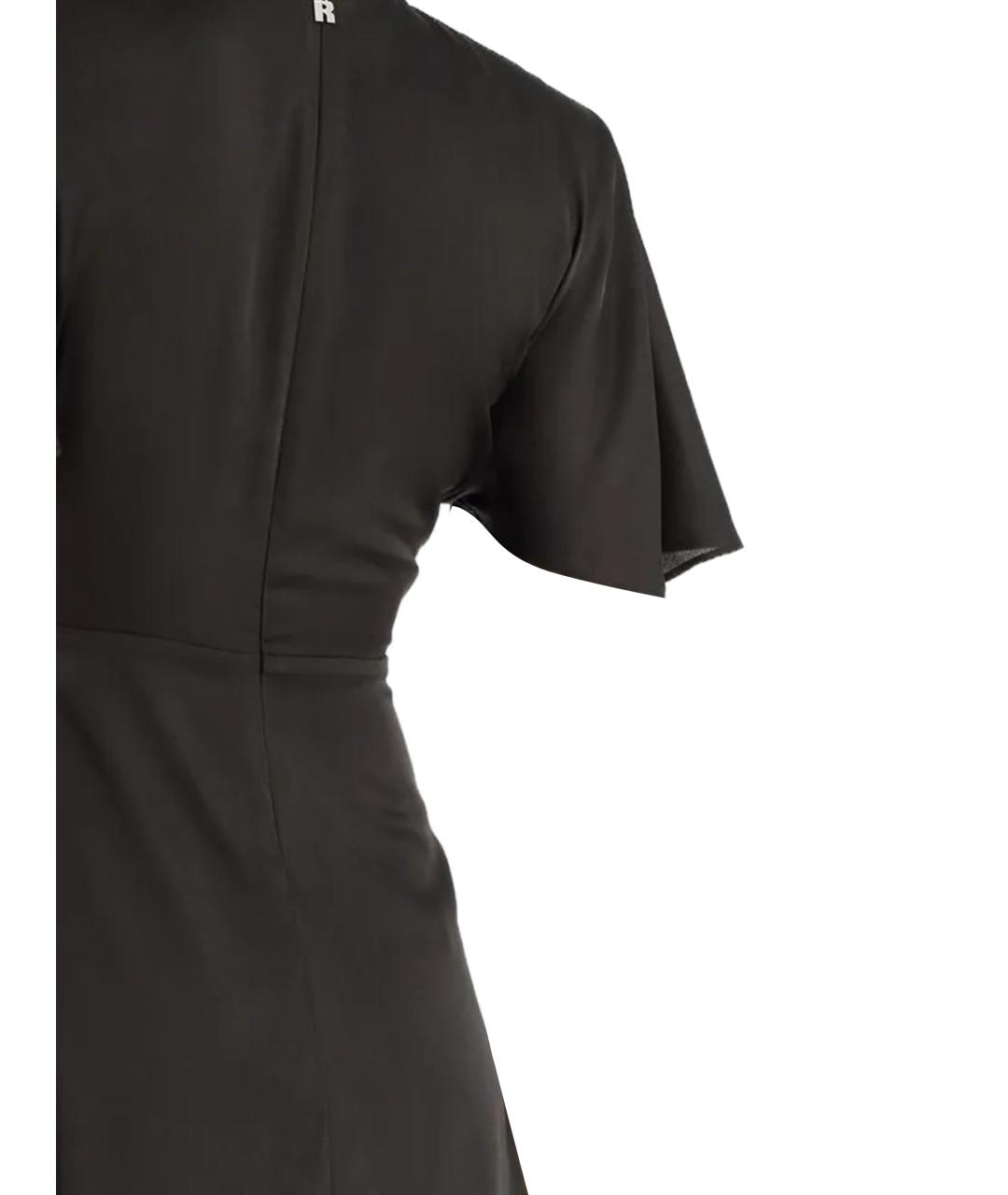 ROTATE Черное полиэстеровое платье, фото 3