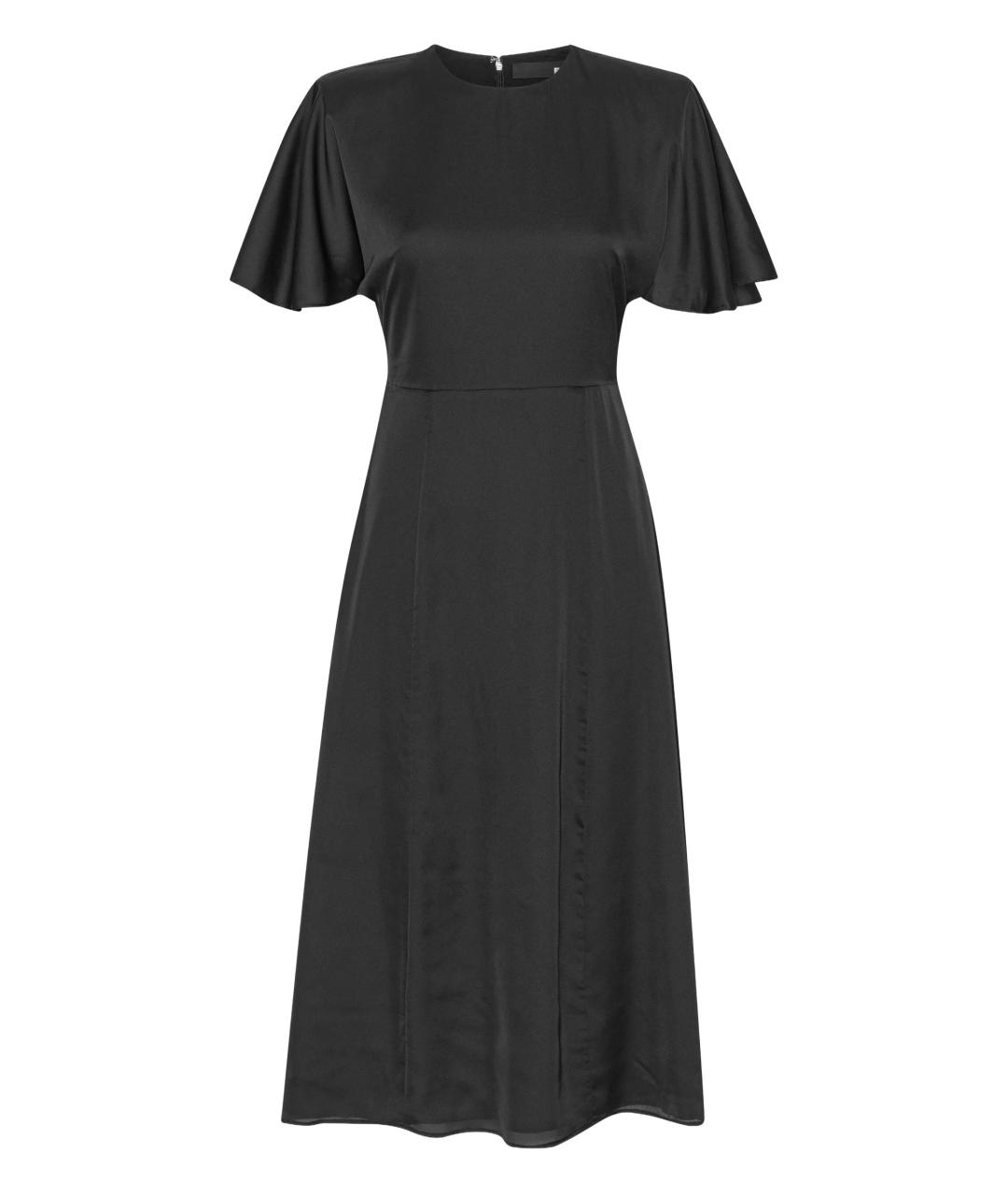 ROTATE Черное полиэстеровое платье, фото 1