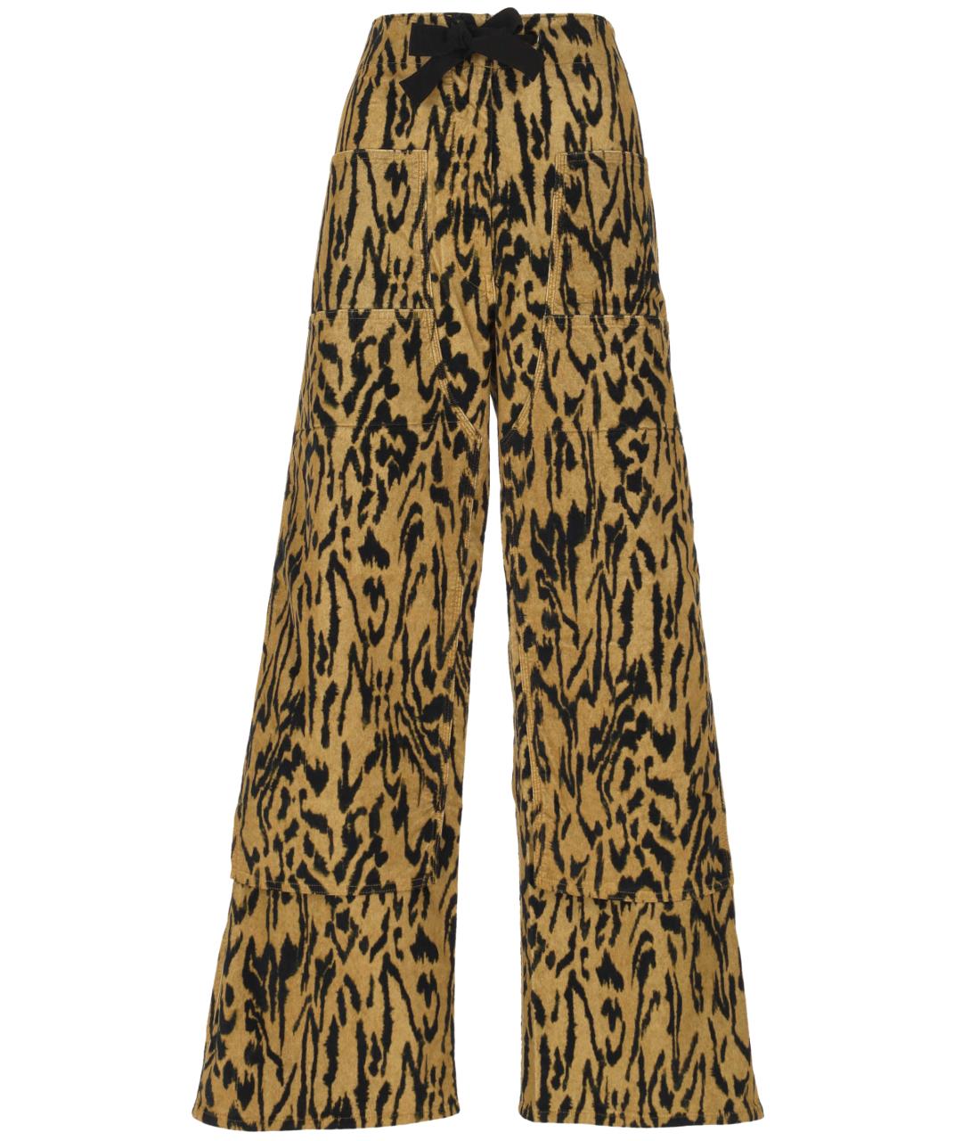 FORTE FORTE Мульти хлопковые прямые брюки, фото 1