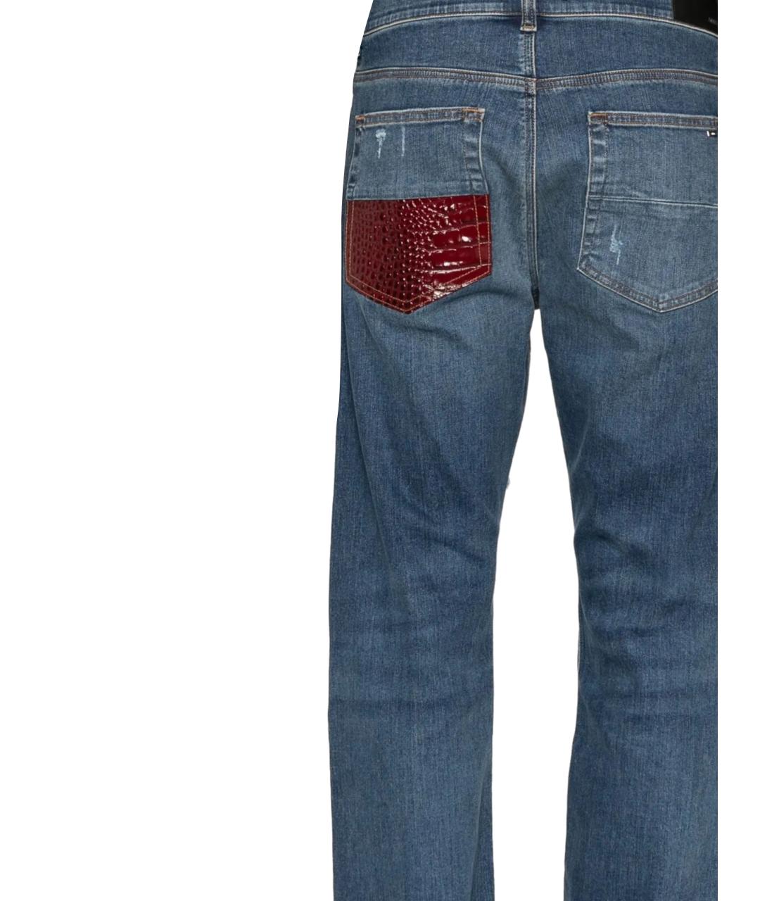 AMIRI Синие хлопковые джинсы, фото 3