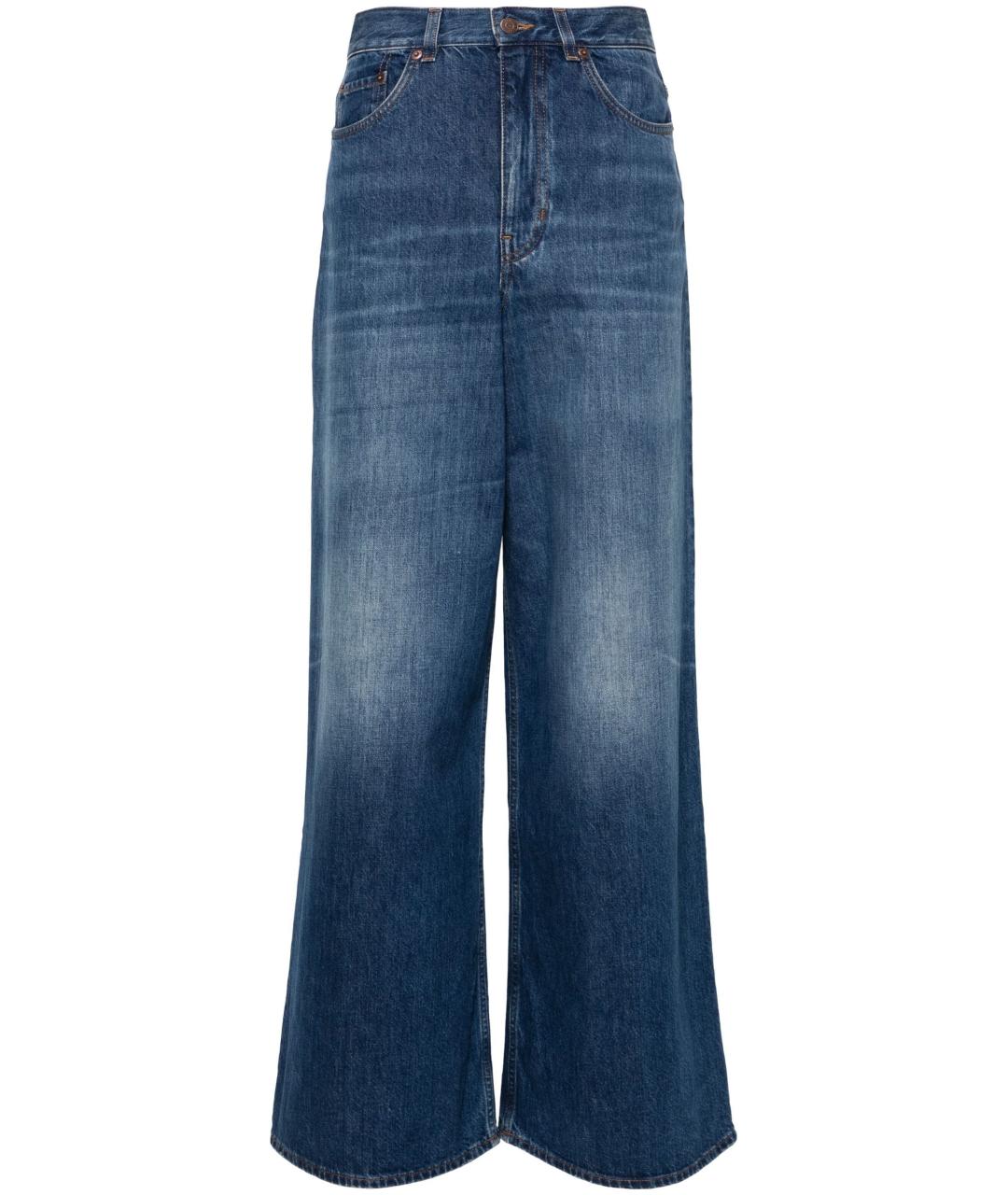 CHLOE Синие хлопковые прямые джинсы, фото 1