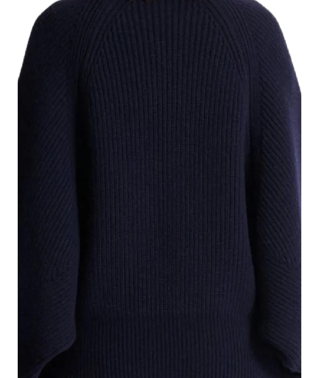 BALMAIN Темно-синий шерстяной джемпер / свитер, фото 3