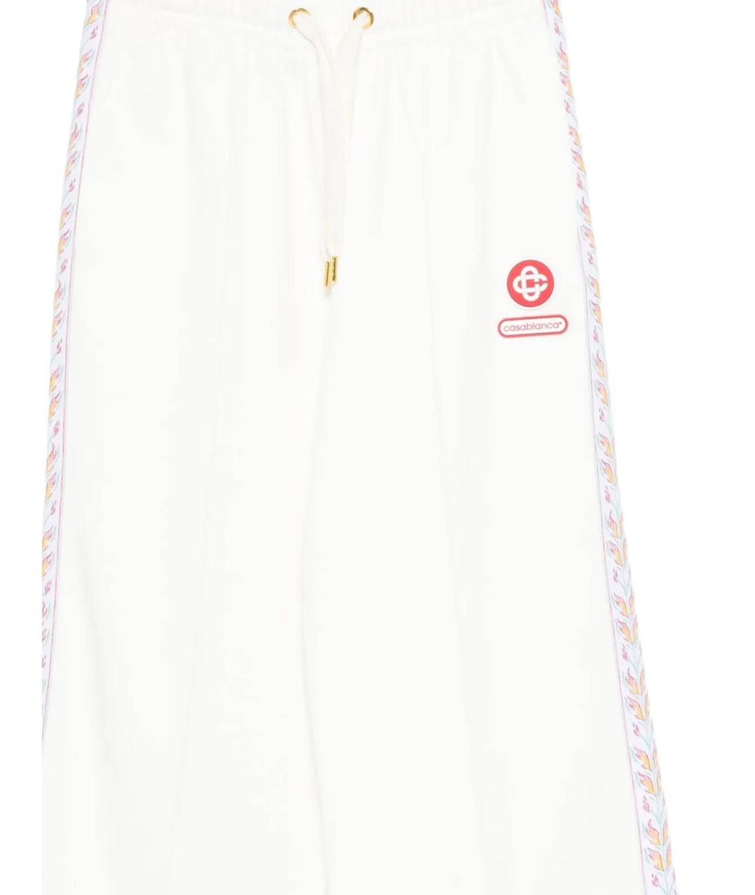 CASABLANCA Белые хлопковые спортивные брюки и шорты, фото 2