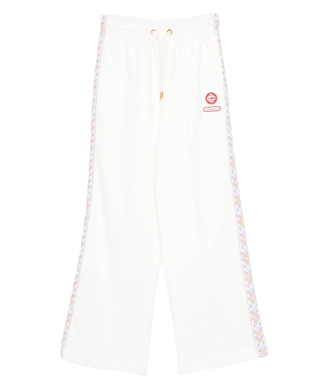 CASABLANCA Белые хлопковые спортивные брюки и шорты, фото 1