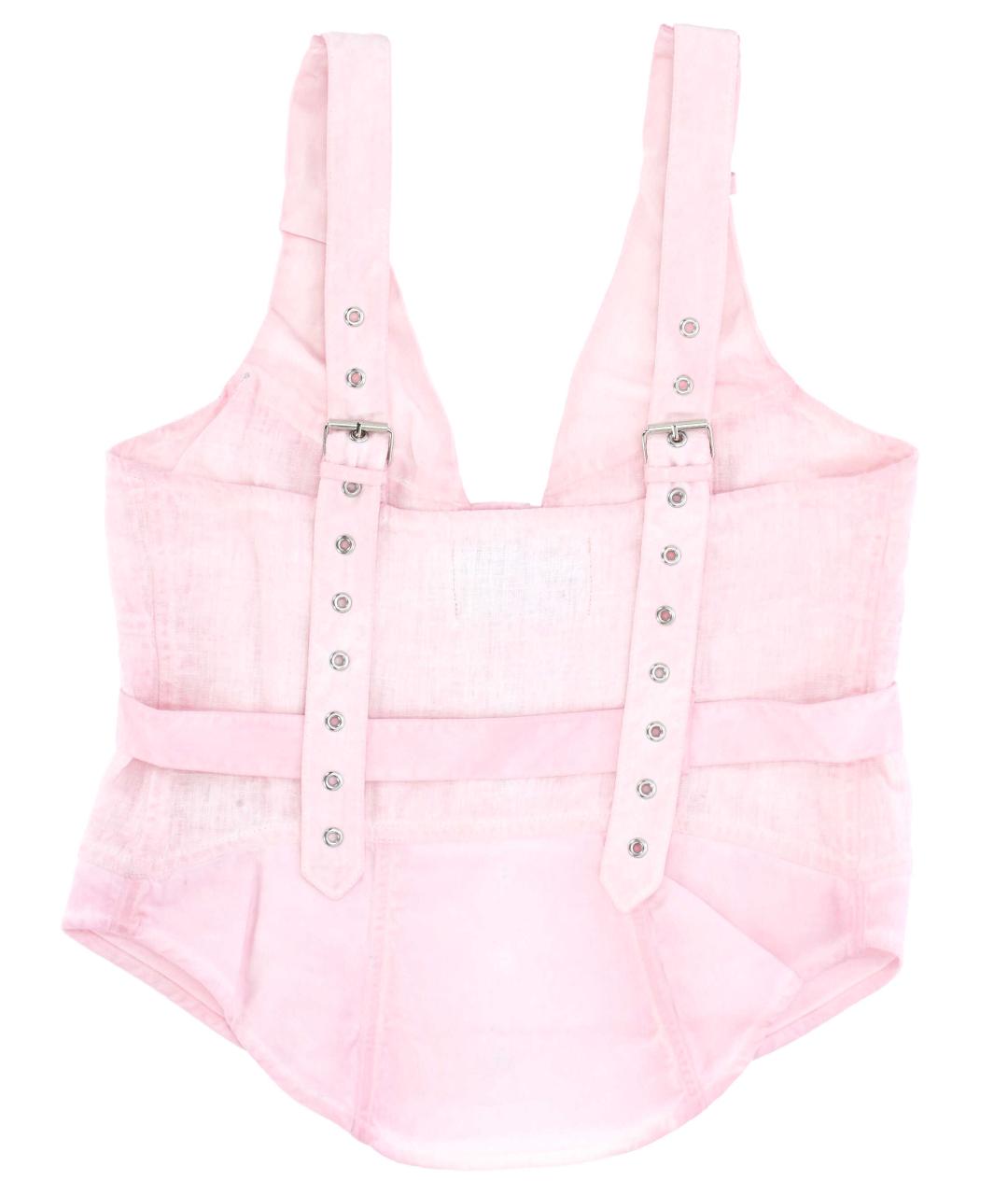 MARQUES' ALMEIDA Розовая майка, фото 3