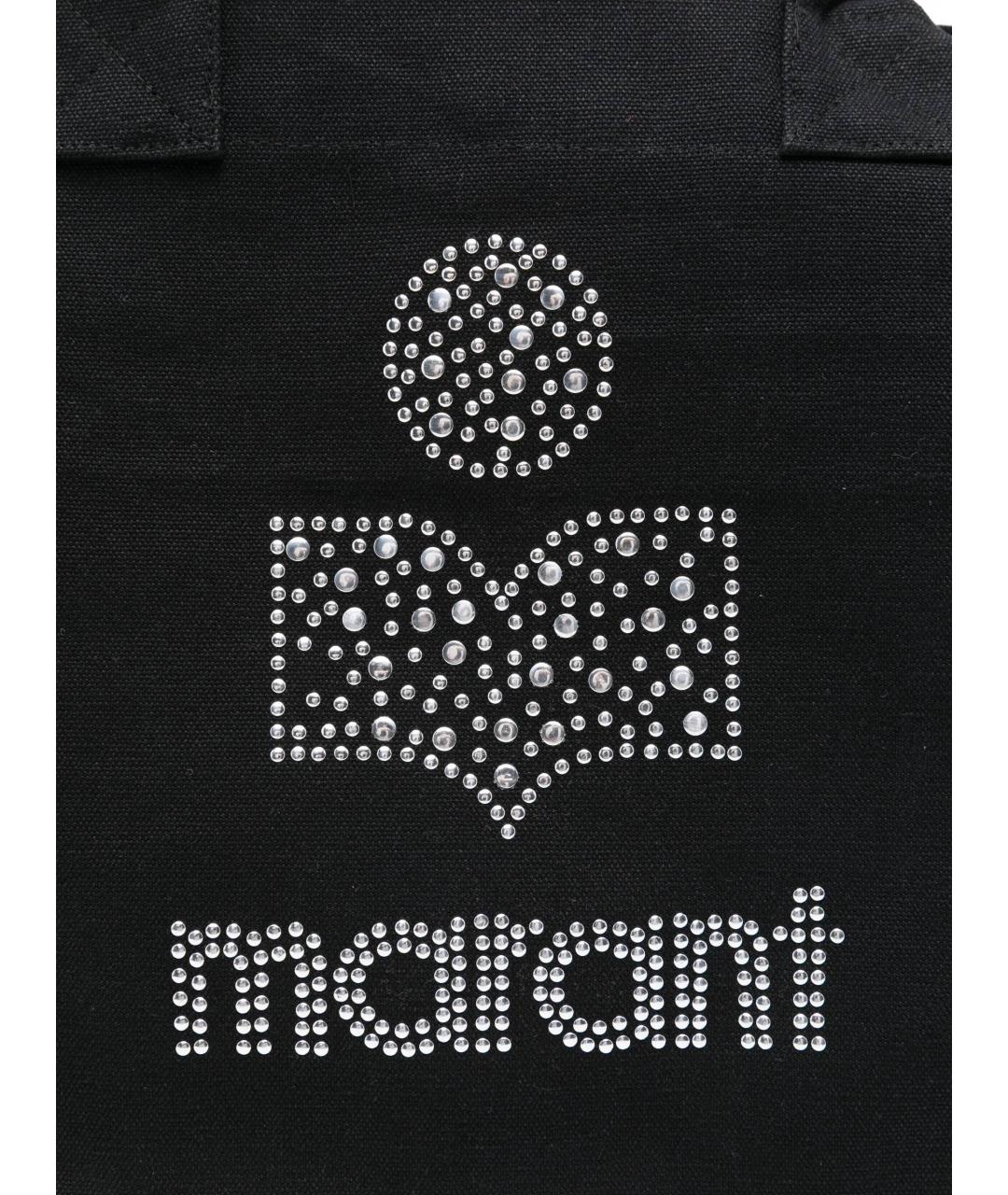 ISABEL MARANT Черная тканевая сумка тоут, фото 4