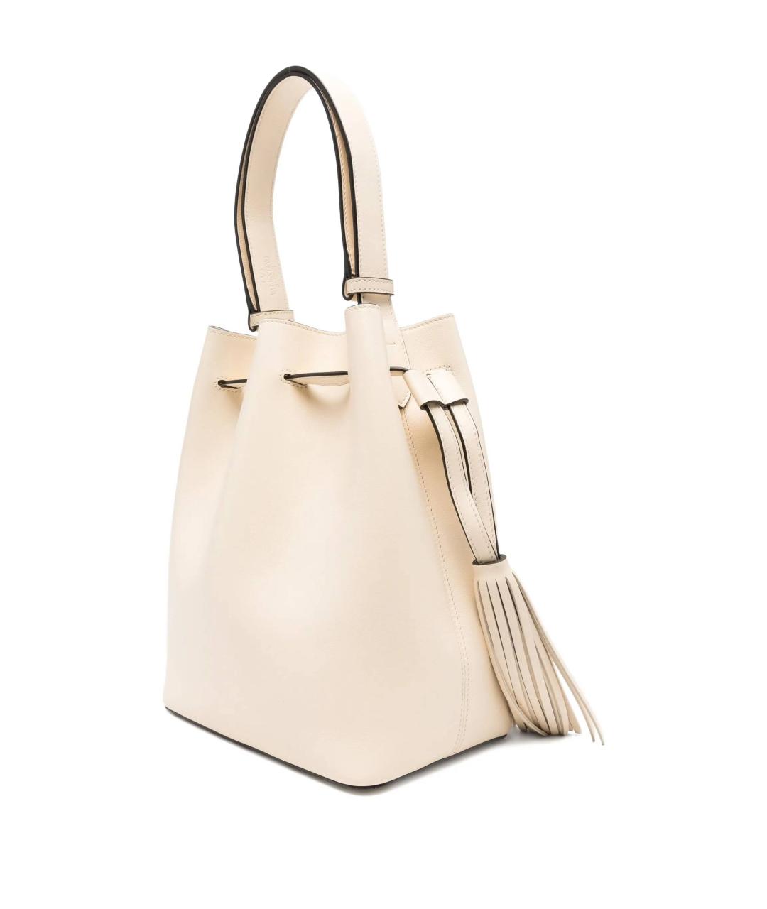 VALENTINO Белая кожаная сумка через плечо, фото 2