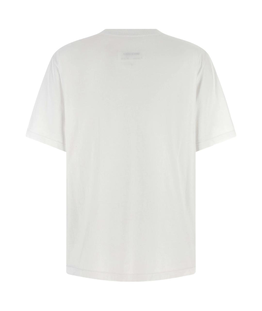 MM6 MAISON MARGIELA Белая хлопковая футболка, фото 3