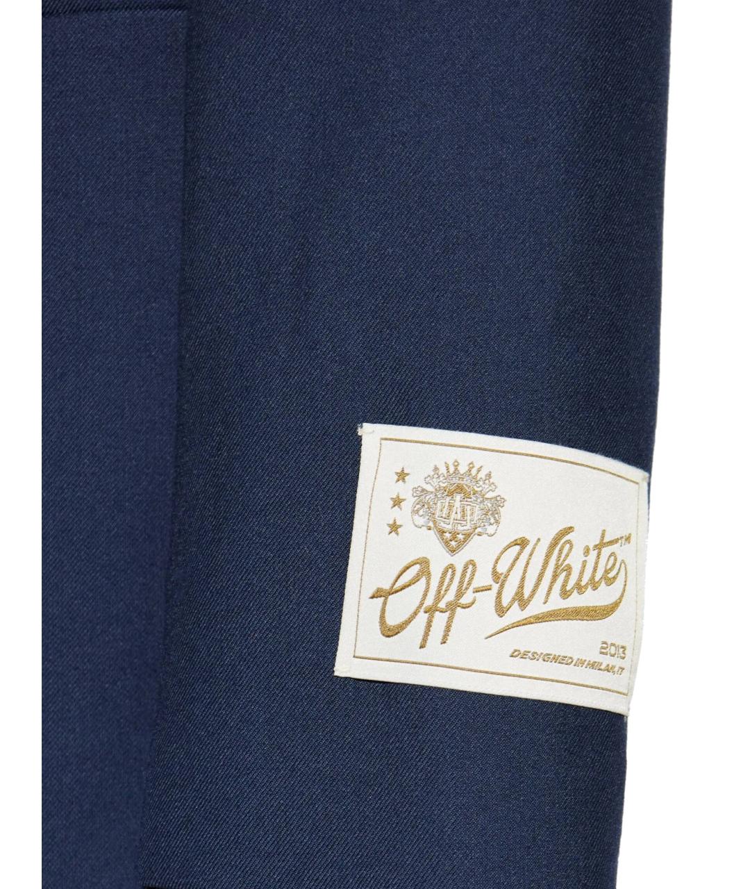 OFF-WHITE Синий полиэстеровый жакет/пиджак, фото 2