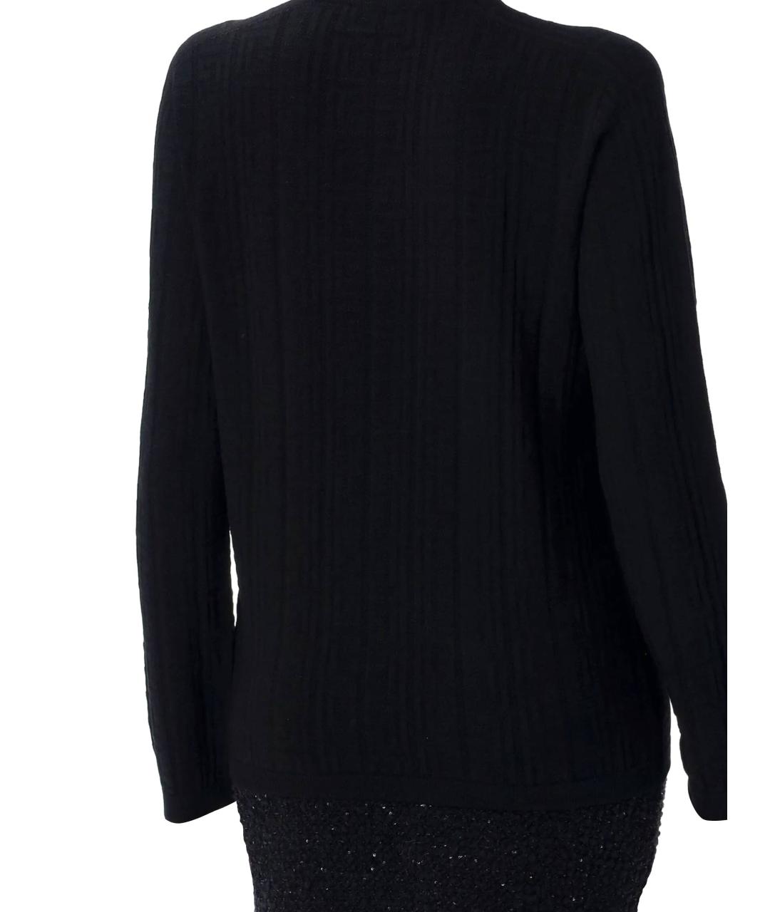 BALMAIN Черный вискозный джемпер / свитер, фото 4