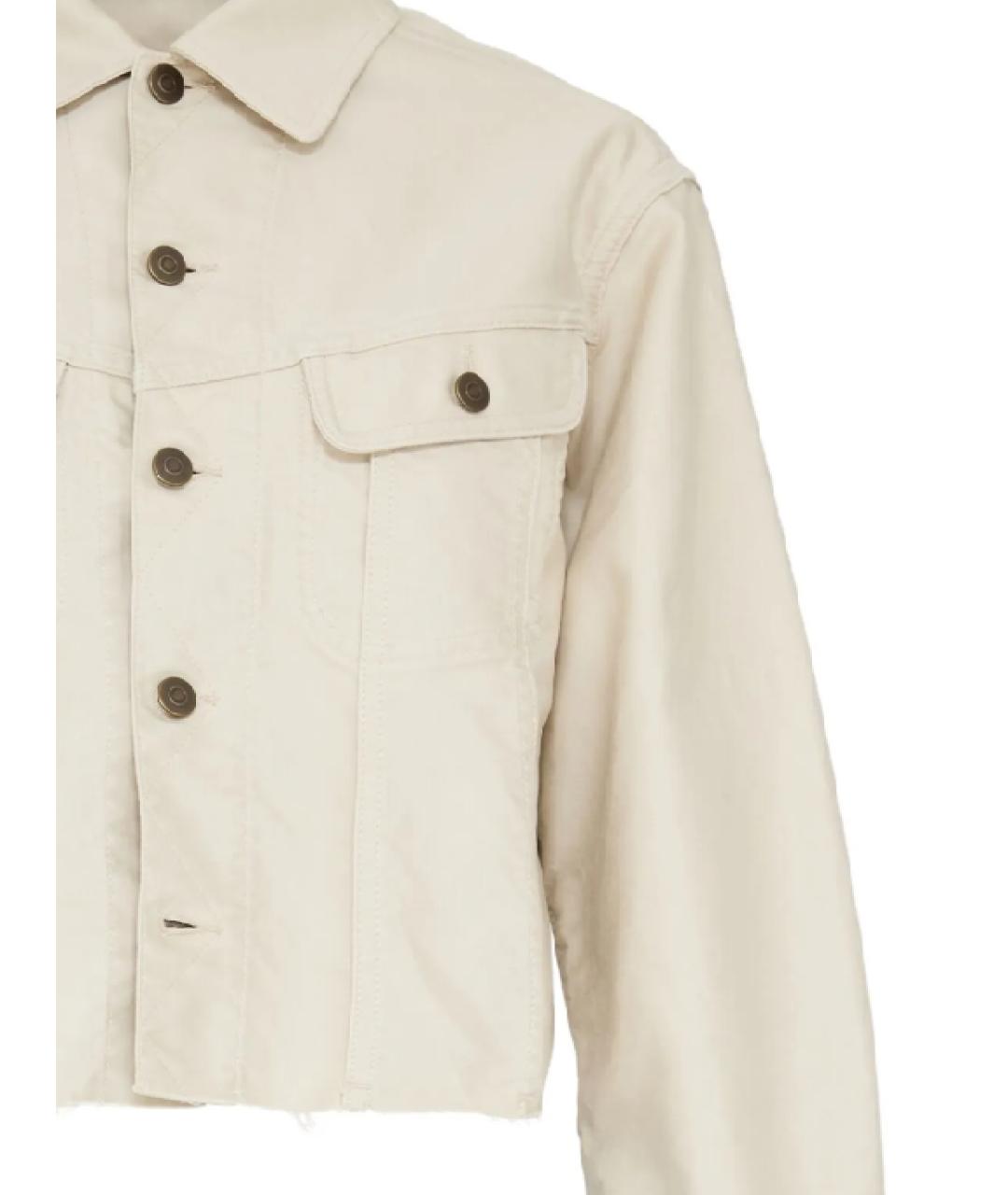 MAISON MARGIELA Бежевая хлопковая куртка, фото 2