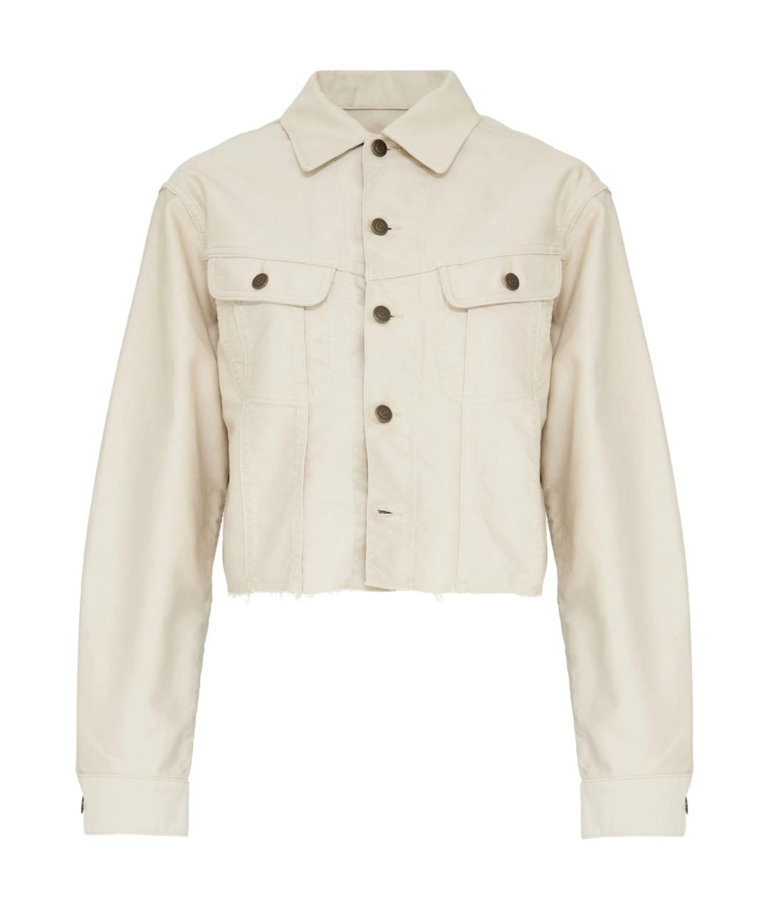 MAISON MARGIELA Бежевая хлопковая куртка, фото 1