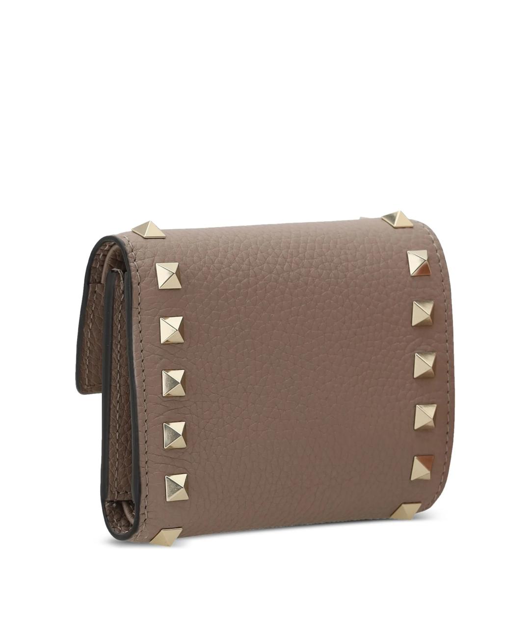 VALENTINO Коричневый кожаный кошелек, фото 2