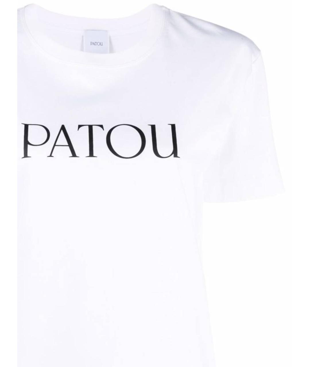 PATOU Белая хлопковая футболка, фото 2