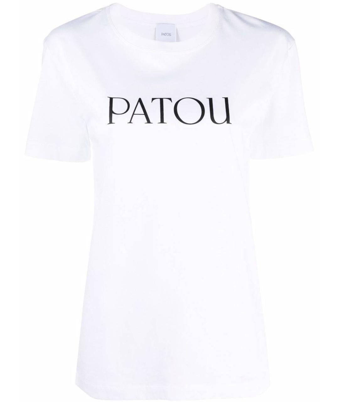 PATOU Белая хлопковая футболка, фото 1
