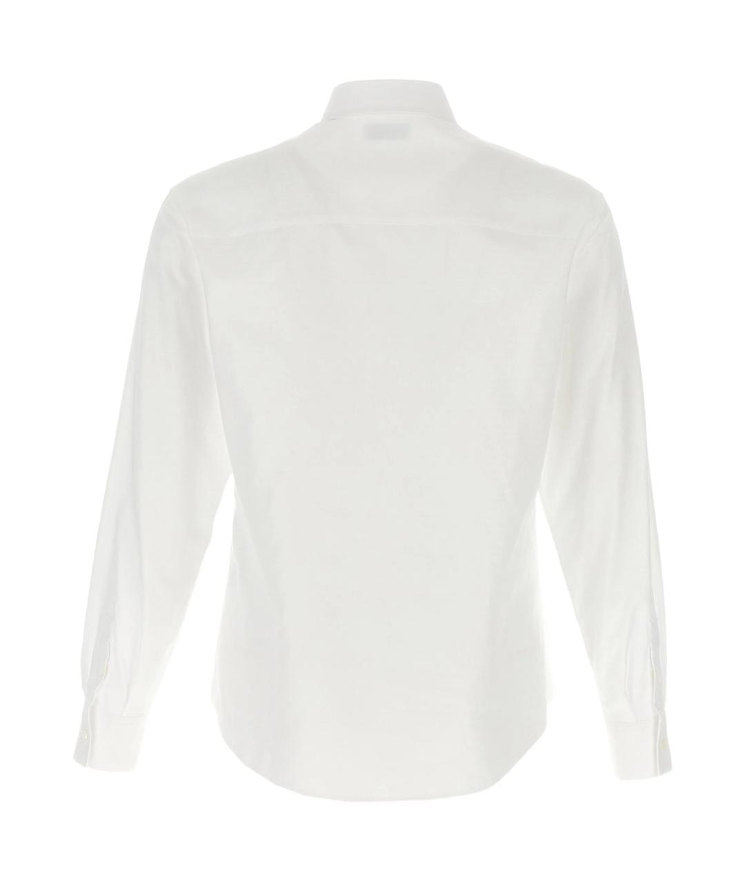 FERRAGAMO Белая хлопковая классическая рубашка, фото 3