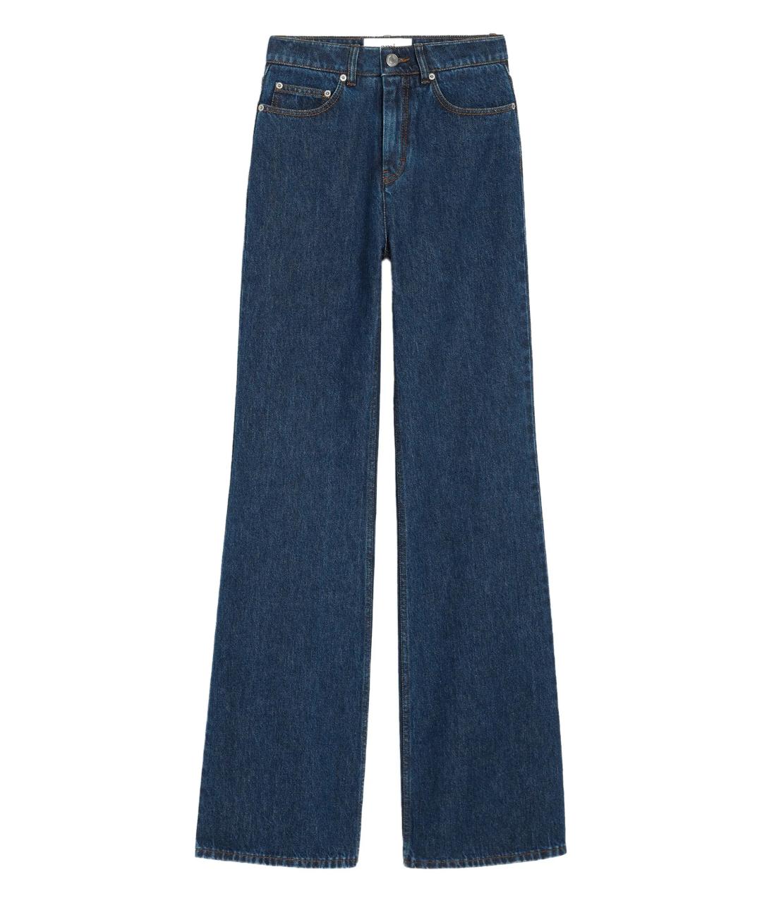 Ami Paris Синие хлопковые прямые джинсы, фото 1